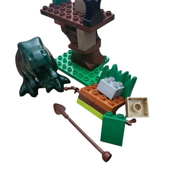 LEGO DUPLO‎ Dino Trap Set 5597 Dinosaur Caveman Playset 2008 Near Complete - Picture 4 of 7